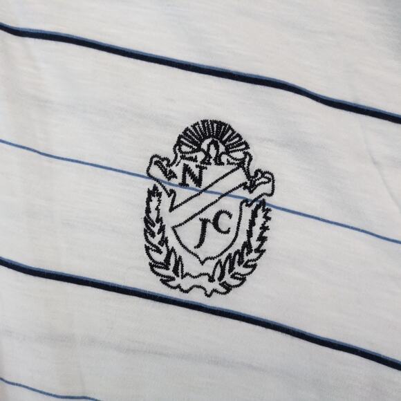 Nautica Jeans Co Striped Polo Shirt Men's 5X Big Short Sleeve Embroidered Crest - Picture 5 of 10